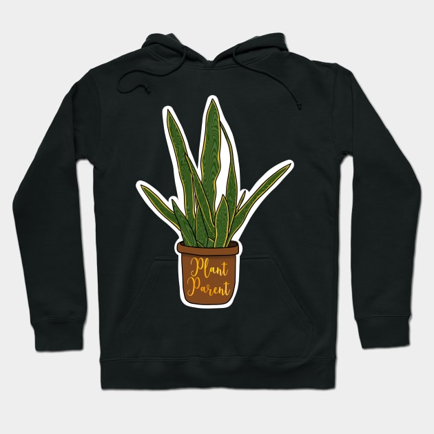 Snake Plant Parent Hoodie by Rosiethekitty13